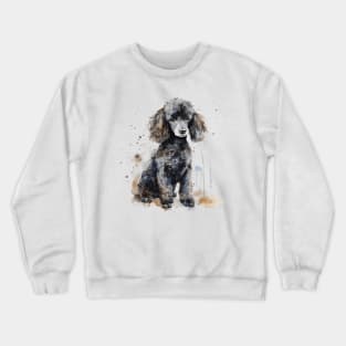 Poodle Watercolor Style Crewneck Sweatshirt